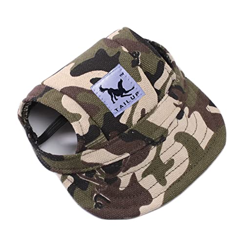 Uposao Baseballmütze für Haustiere,Hunde Baseball Cap Sonnenschutz Hut Sommer Reise Hut Outdoor Sport Hut Hundecap Sonnenschutzkappen mit Ohrlöcher Verstellbarem Kinnriemen für Haustiere, Hund, Katze von Uposao