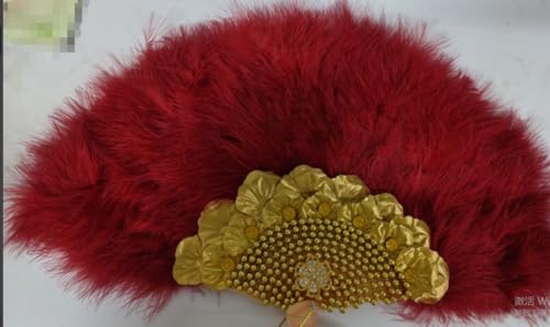 Uposao Damen Fächer Feder,Vintage Stil 20er Jahre Feder Handfächer Faltbar Handheld Handfächer Faltbarer 1920er Federfächer Damen Gatsby Kostüm Flapper Zubehör für Hochzeit Halloween,Rot Uposao Damen Fächer Feder,Vintage Stil 20er Jahre Feder Handfächer Faltbar Handheld Handfächer Faltbarer 1920er Federfächer Damen Gatsby Kostüm Flapper Zubehör für Hochzeit Halloween,Rot von Uposao