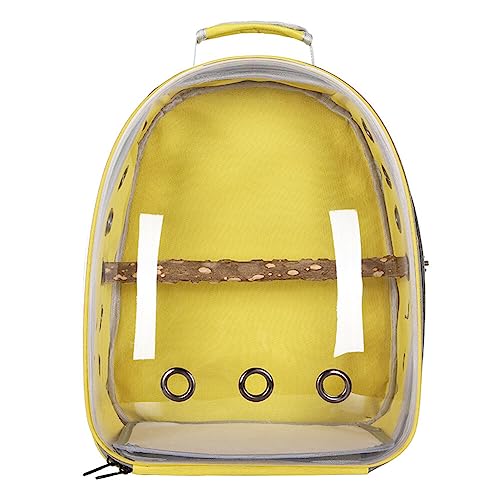 Uposao Papageien Transporttasche Für Haustiere Vogel-Reisetasche Rucksack Transparent Atmungsaktiv 360° Sightseeing Transparenter Rucksack Für Papageien Elstern Ausflugsreisen von Uposao