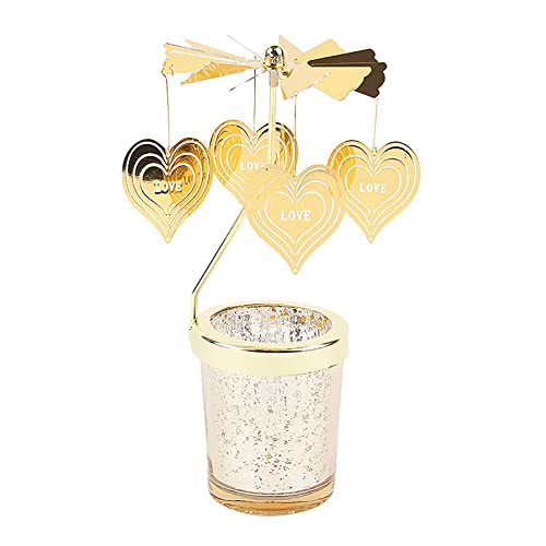 Uposao Rotierender Kerzenhalter Glas, Karussell Teelicht Teelichthalter Motiv Love Spinnen Teelicht Kerzenhalter Kerzenständer Weihnachtsdeko für Geburtstag Hochzeit Deko Wohnzimmer Tischdeko Uposao Rotierender Kerzenhalter Glas, Karussell Teelicht Teelichthalter Motiv Love Spinnen Teelicht Kerzenhalter Kerzenständer Weihnachtsdeko für Geburtstag Hochzeit Deko Wohnzimmer Tischdeko von Uposao