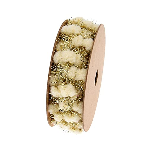Uposao Weihnachten Geschenkband,1 Rollen 3m Länge Drahtwolle Ball Gurtband Dekoband mit Drahtkanten Weihnachtsbänder zum Basteln Geschenkverpackung für Hochzeit Weihnachten Geburtstag,Beige + Gold Uposao Weihnachten Geschenkband,1 Rollen 3m Länge Drahtwolle Ball Gurtband Dekoband mit Drahtkanten Weihnachtsbänder zum Basteln Geschenkverpackung für Hochzeit Weihnachten Geburtstag,Beige + Gold von Uposao