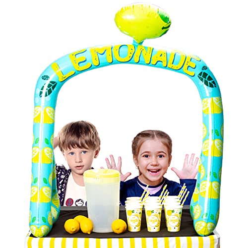 Aufblasbarer Limonadenständer – 94 x 104 cm Limonaden-Schild – Limonaden-Partyzubehör von Upper Midland Products