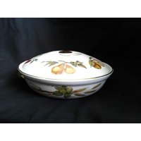 Royal Worcester Gemüseteller, "Evesham Gold" Bedeckte Servierschüssel Aus Porzellan Entree-Gericht Form-22" Royal Worcester Gemüseteller, "Evesham Gold" Bedeckte Servierschüssel Aus Porzellan Entree-Gericht Form-22" von UpperCrustFinds