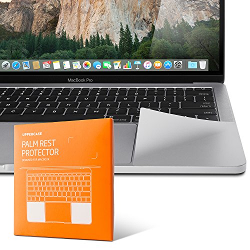 Großbuchstaben Premium Palm Rest Displayschutzfolie Set für MacBook Pro veröffentlicht im 2016 und 2017 Silber Silber MacBook Pro 13", Silver von Uppercase