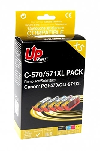 Canon pgi570 x L – 571 x L – Lot Patronen, von Marke uprint für Canon pgi-570 x L und 571 x L schwarz und Farbe von Uprint