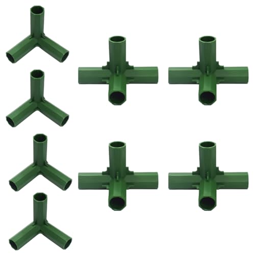 Upstore 8 Stück, 16 mm, stabile Unterstützung, robuster Gewächshausrahmen, Gebäudeverbinder, Kunststoffverbinder, Halterung, Rohrteile für Traubenspalier, Sonnenschutz, Schuppen, Gartenarbeit von Upstore