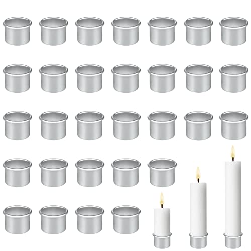 30 PCs Kerzenbecher, Kerzenständer, Mini -Metallkerzenhalter, Kerzeneinsatz Tafelkerzen, Candlestick -Halterbecher, Kerzenhalter für DIY -Kerzen von UptVin