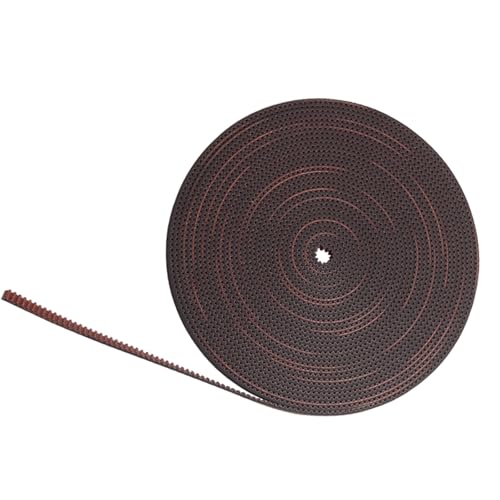 3KC 6RF Drucker-Zahnriemen, Synchronriemen mit verbesserter Griffigkeit, Leinwandzähne, 6 mm breit, 2/5/10 m Länge, Leinwand gezahnt 3KC 6RF Drucker-Zahnriemen, Synchronriemen mit verbesserter Griffigkeit, Leinwandzähne, 6 mm breit, 2/5/10 m Länge, Leinwand gezahnt von Uqezagpa