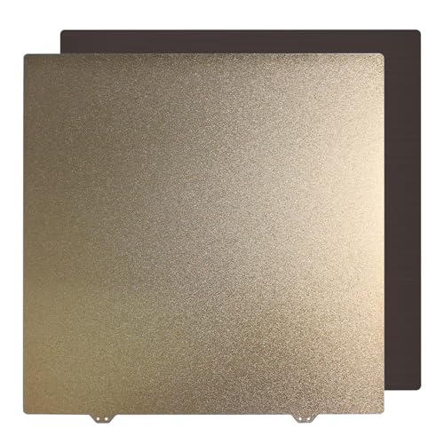 Advanced Printer Bed Upgrades 430 x 430 mm, doppelseitige strukturierte Stahlplatte mit Halt, doppelseitig, strukturiertes PEI von Uqezagpa