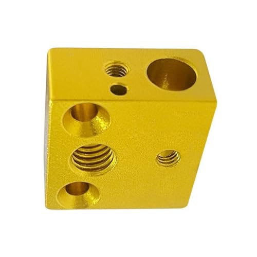 Aluminium Hotend Heizblock Drucker Hohe Temperaturen Heizblock Ersatz für MK8 Extruder Zubehör Einfache Installation Hotend von Uqezagpa