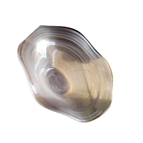 Artis Waved Design Glass Tray Kitchen Serving Dish For Fruit Snacks Display Contemporary Appetizer Plate Modern Kitchenware Waved Design von Uqezagpa