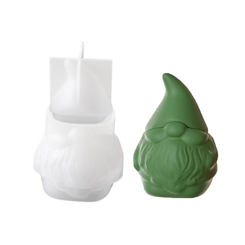 Aufbewahrungsbox Silikonform Weihnachten Weihnachtsmann Schmuckkoffer Epoxidharz Aromatherapys Gips Kerzenglas Home Dekore Recycelbare Verwendung Formen von Uqezagpa
