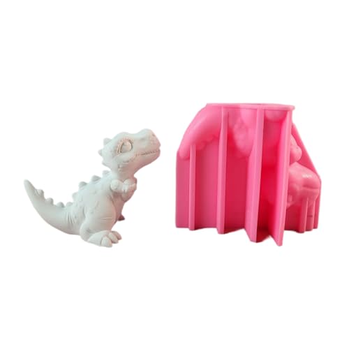 Dinosaurier-Silikonformen, Ornament, Desktops, dekorative Pflaster, Gussteile, Tier-Backformen, Heimdekorationen, Dinosaurier-Silikon, dekorative Pflaster, Backform für Kuchendekoration von Uqezagpa