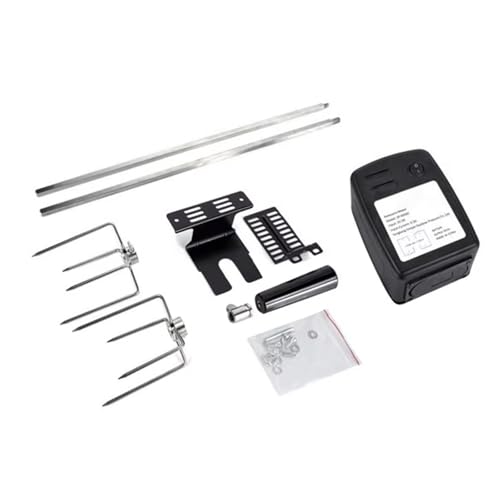 Effizientes elektrisches Grillwerkzeug-Set mit verstellbaren Höhenschiebern, elektrische Grillmotoren, geeignet für gleichmäßiges Kochen, einfache Reinigung, Grillset von Uqezagpa