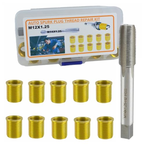 Einfache Installation M12x1,25 Zündkerzen, Gewindereparatureinsatz zur Verlängerung der Motorlebensdauer in Garagen, verschiedenen Fahrzeugen, Garage Einfache Installation M12x1,25 Zündkerzen, Gewindereparatureinsatz zur Verlängerung der Motorlebensdauer in Garagen, verschiedenen Fahrzeugen, Garage von Uqezagpa