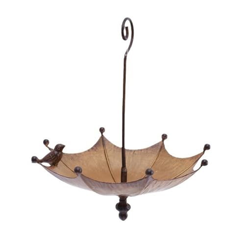 Elegante Vogeltränke in Regenschirmform mit Haken für Futter, Wasser, Sand, Outdoor, Vogeltränke, Feeder-Tablett fügt ästhetische Badestation für den Außenbereich hinzu Elegante Vogeltränke in Regenschirmform mit Haken für Futter, Wasser, Sand, Outdoor, Vogeltränke, Feeder-Tablett fügt ästhetische Badestation für den Außenbereich hinzu von Uqezagpa