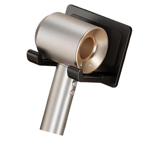 Eleganter, stabiler Aluminium-Fönhalter zur Wandmontage für einfache Installation und Entfernung im Badezimmer, platzsparende Haartrocknerhalter von Uqezagpa