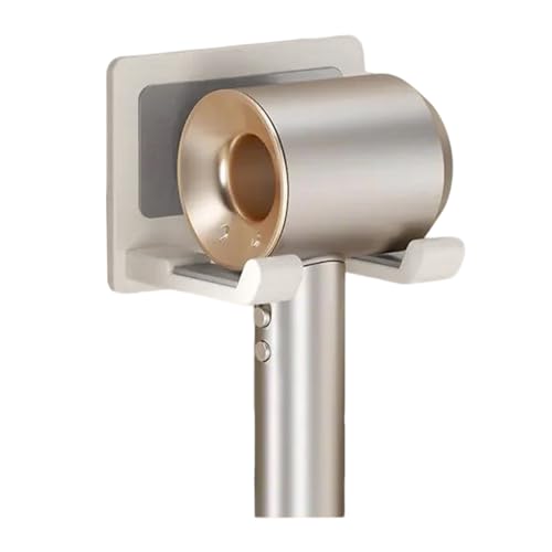 Eleganter, stabiler Aluminium-Fönhalter zur Wandmontage für einfache Installation und Entfernung im Badezimmer, platzsparende Haartrocknerhalter von Uqezagpa
