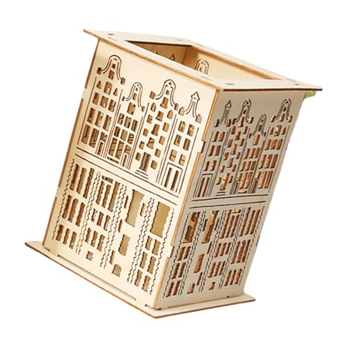 Exquisites Kerzenständer aus Holz mit detaillierten Aussparungen, um die Atmosphäre in jedem Raum zu verschönern Exquisites Kerzenständer aus Holz mit detaillierten Aussparungen, um die Atmosphäre in jedem Raum zu verschönern von Uqezagpa