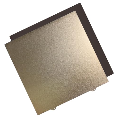 Fortschrittliche Druckerbett-Upgrades 430 x 430 mm, doppelseitige, strukturierte Stahlplatte mit Halt, einfaches Entfernen von Stahlblech von Uqezagpa