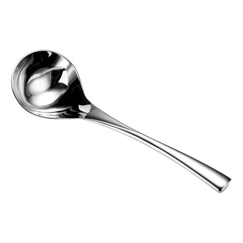 Funktioneller Suppenlöffel aus Edelstahl, Familiengröße, Suppenkelle mit bequemem langem Griff zum Kochen von Rührer Funktioneller Suppenlöffel aus Edelstahl, Familiengröße, Suppenkelle mit bequemem langem Griff zum Kochen von Rührer von Uqezagpa