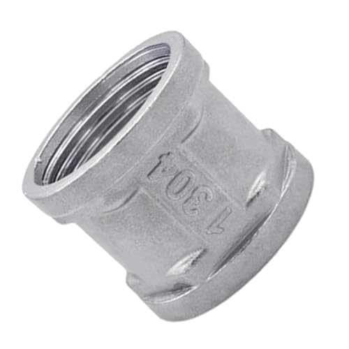 Gerader Verbindungsstück, Edelstahl, Innengewinde, Rohradapter, gleiche Nippel, Verbindungsstücke, Rohrverschraubung, dauerhafte Edelstahl-Steckverbinder, Adapter, Kupplung, Sanitärarmaturen von Uqezagpa