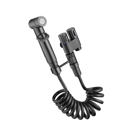 Handbrause Bidet Sprayer Set Handbrause Set Handbrause Schlauch Legierung Textur Geeignet für Badezimmer und WC Duschen Badezimmer Sprayer von Uqezagpa