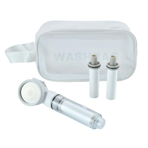 Handbrause mit eingebautem Filter, reisefreundlich, wassergereinigter Kopf, macht hartes Wasser weich für weichen Sprühkopf von Uqezagpa