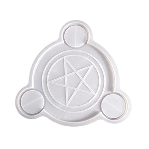 Hexagramm gemusterter Teelichthalter, Harz-Formen für Teelichter, Gipsdekorationen, Bastelarbeiten von Uqezagpa