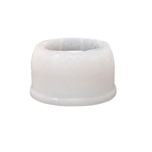 Kreative runde Blumentöpfe Silikonform mit strukturiertem Design für Heimwerker, Zuhause, Gartenarbeit, Lebensmittelqualität, handgefertigte Töpferei von Uqezagpa