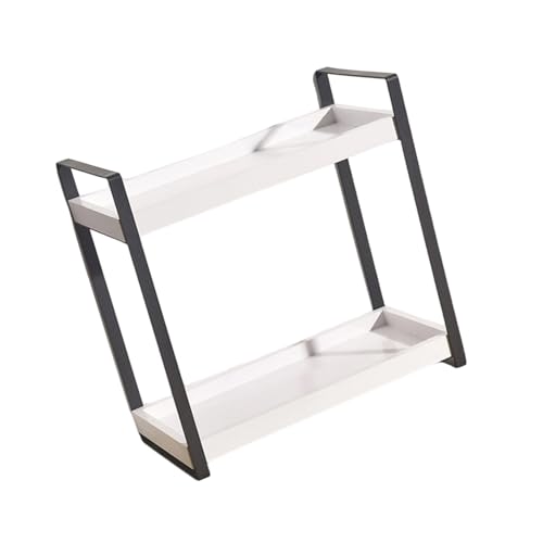 Mehrzweck-Regal aus stabilem Holz und Metall, tragbares Zubehör für Küche oder Badezimmer, Organisation, Kosmetik-Organizer von Uqezagpa