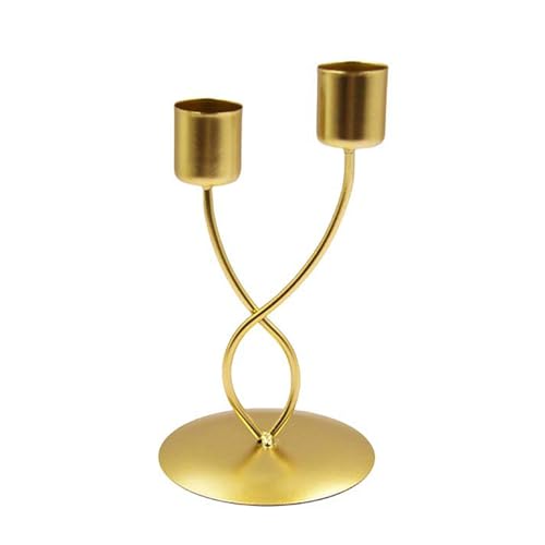 Moderner Metallhalter mit glatter Oberfläche, konischer Kerzenständer aus Eisen, um dem Raum oder Wohnzimmer einen romantischen Touch zu verleihen von Uqezagpa