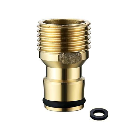 Praktische Mischer, Wasserhahn-Schlauchadapter, Wasserdurchfluss, Wasserhahn-Anschlüsse, Badezimmerzubehör für Gartenschlauch, Schnellbefestigung, Gewächshaus, Bewässerungsadapter von Uqezagpa