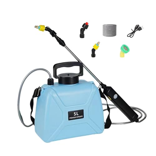Robuster elektrischer Sprühstab mit ausziehbarem Sprühstab, 5 l, 60 bis 80 cm, verstellbar, 3 Düsenoptionen, PP für Gartenwerkzeug, Gartenpumpen von Uqezagpa