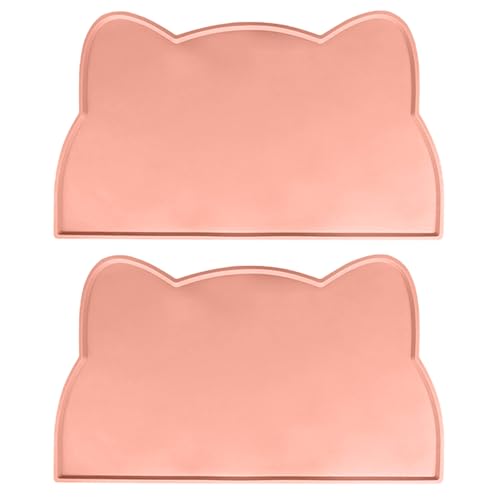 Rutschfeste Silikon-Haustier-Füttermatte mit schöner Form, wunderbar für Katzen und Hunde, sorgt für Mahlzeiten, Haustier-Platzset für Hunde und Katzen, Futter und Wasser, Überlauf, Tischset mit Rutschfeste Silikon-Haustier-Füttermatte mit schöner Form, wunderbar für Katzen und Hunde, sorgt für Mahlzeiten, Haustier-Platzset für Hunde und Katzen, Futter und Wasser, Überlauf, Tischset mit von Uqezagpa