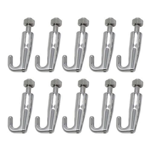 Set mit 10 verstellbaren Bilderhaken zum Aufhängen von Bildern, Kunstgalerie, Drahtseil, Metallhaken, Edelstahl-Fotoaufhänger, Lösung zum Aufhängen von Bildern Set mit 10 verstellbaren Bilderhaken zum Aufhängen von Bildern, Kunstgalerie, Drahtseil, Metallhaken, Edelstahl-Fotoaufhänger, Lösung zum Aufhängen von Bildern von Uqezagpa