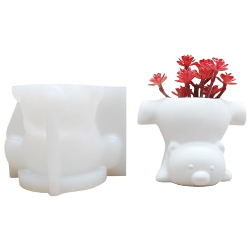 Silikonformen für Zement, Blumenarrangement, Heimdekoration, Tierform, Vase, Übertopf von Uqezagpa