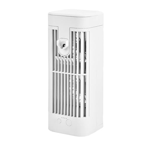 Tragbarer Ventilator für Klimaanlagen, USB-Luftbefeuchtung, Kühlventilator, Sprühkühlung mit Nachtlicht, 3-Gang-Kühlung, integrierter Akku Tragbarer Ventilator für Klimaanlagen, USB-Luftbefeuchtung, Kühlventilator, Sprühkühlung mit Nachtlicht, 3-Gang-Kühlung, integrierter Akku von Uqezagpa