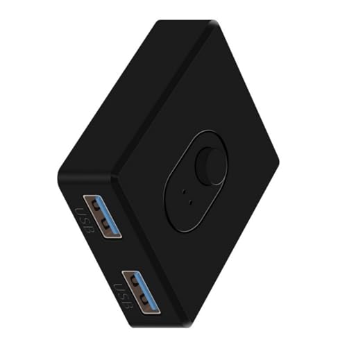 USB 2.0/3.0 Switcher 1 In 2 Out 2 In 1 Out Bidirektional USB Computer Laptop Drucker Festplatte USB Extender Switcher Home Office von Uqezagpa