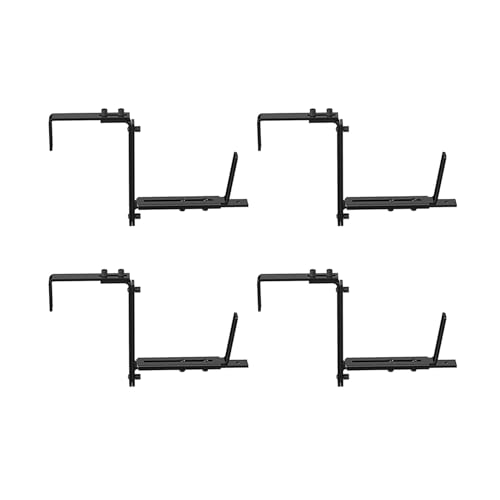 Upgrades Fensterbank-Pflanzgefäß-Set, erweiterbare Metallhalterungen, für den Außenbereich, 4/6 Stück, Gartenhalterung Upgrades Fensterbank-Pflanzgefäß-Set, erweiterbare Metallhalterungen, für den Außenbereich, 4/6 Stück, Gartenhalterung von Uqezagpa