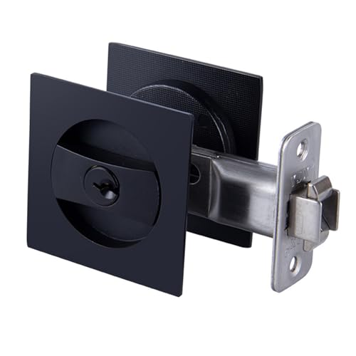 Upgrades Pocket Door Hardware Privacy Locks Ratches Contemporary Styles Metal Door Simple Installation for Square Contemporary Pocket Latches von Uqezagpa