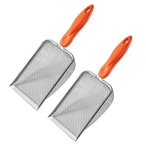Uqezagpa 2 Stück Gartenerde Sieb Sanderde Kompostsieb mit Griff Gartenkompost Pflanzschaufel Edelstahl Uqezagpa 2 Stück Gartenerde Sieb Sanderde Kompostsieb mit Griff Gartenkompost Pflanzschaufel Edelstahl von Uqezagpa