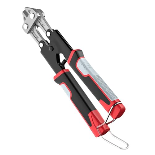 Uqezagpa 20,3 cm kleine Bolzenschere, robuster Stahldraht, Kettenglied-Zaun, Metallstange, Schrauben, Schere ergonomisch Uqezagpa 20,3 cm kleine Bolzenschere, robuster Stahldraht, Kettenglied-Zaun, Metallstange, Schrauben, Schere ergonomisch von Uqezagpa