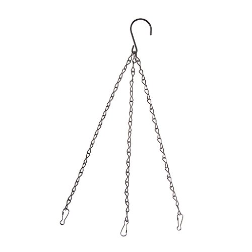 Uqezagpa 3-Punkt-Blumentopfkette mit S-förmigen Haken, wiederverwendbar, strapazierfähig, für Landschaft, Bonsai, Hof, Veranda, großer Blumentopf für den Innenbereich von Uqezagpa