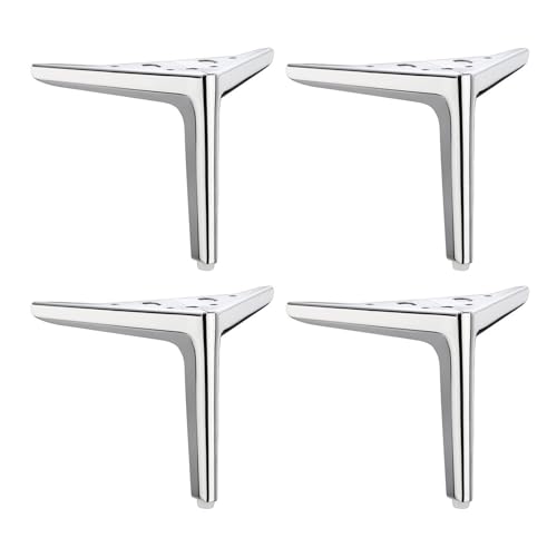 Uqezagpa 4 hochfeste Metall-Möbelbeine mit Korrosionsbeständigkeit, moderne Möbelbeine aus Metall für Schränke und Sofas, dreieckige Füße Uqezagpa 4 hochfeste Metall-Möbelbeine mit Korrosionsbeständigkeit, moderne Möbelbeine aus Metall für Schränke und Sofas, dreieckige Füße von Uqezagpa