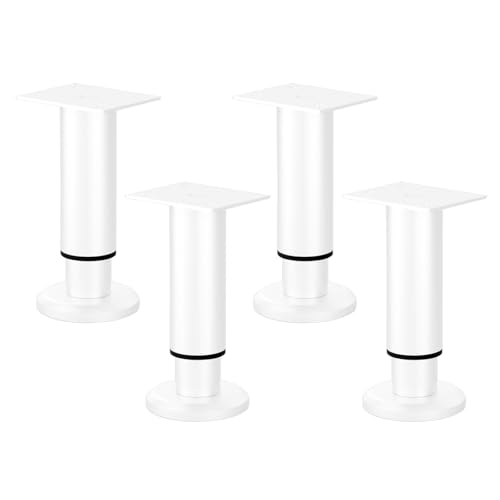 Uqezagpa Allgemeine Möbelbeine, gerollte Stahl-Tischbeine, verstellbar, robuste Beinstützen für mehrere Möbel-Typen, Schrankhöhenversteller Uqezagpa Allgemeine Möbelbeine, gerollte Stahl-Tischbeine, verstellbar, robuste Beinstützen für mehrere Möbel-Typen, Schrankhöhenversteller von Uqezagpa