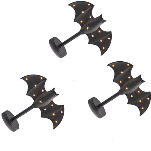 Uqezagpa Batteriebetriebener Fledermaus-LED-Halter mit flackerndem Licht, geeignet für kleine Räume, Gothic-Innendekoration, Upgrade flackerndes Fledermaus-Nachtlicht Uqezagpa Batteriebetriebener Fledermaus-LED-Halter mit flackerndem Licht, geeignet für kleine Räume, Gothic-Innendekoration, Upgrade flackerndes Fledermaus-Nachtlicht von Uqezagpa