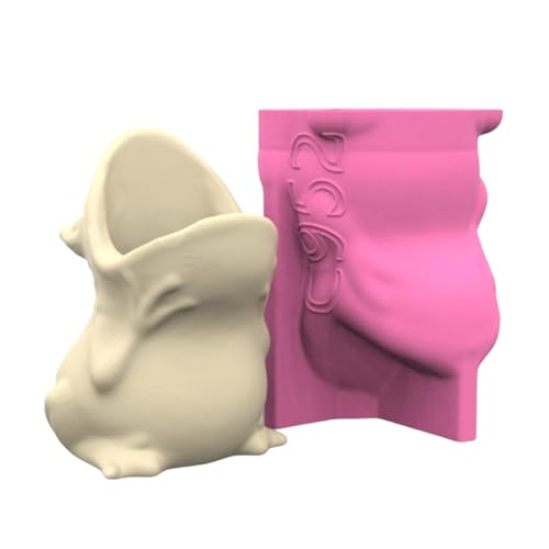 Uqezagpa Blumentöpfe Silikonform Frösche Form Multifunktional Handgemachte Pflanzgefäß Formen für Epoxidharz Beton von Uqezagpa