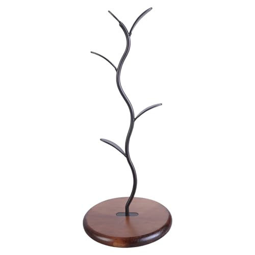 Uqezagpa Eleganter Kaffeebecherhalter für Küchentheke mit 4 Haken und stabilem Sockel, Heimorganisation, Küche Uqezagpa Eleganter Kaffeebecherhalter für Küchentheke mit 4 Haken und stabilem Sockel, Heimorganisation, Küche von Uqezagpa