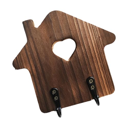Uqezagpa Holzhaken in Hausform, dekorative und funktionale Garderobe für Zuhause oder Büro, Eingangsbereich Uqezagpa Holzhaken in Hausform, dekorative und funktionale Garderobe für Zuhause oder Büro, Eingangsbereich von Uqezagpa